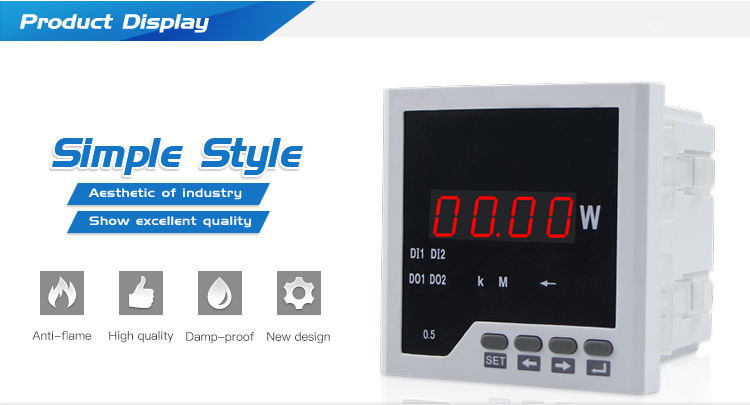 Factory Price Optical Zigbee Power Meter 96*96mm RH-P31 Digital Single Phase Active Power Meter