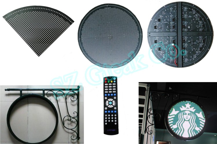 new products P8 round outdoor advertising led display screen prices for coffee shop