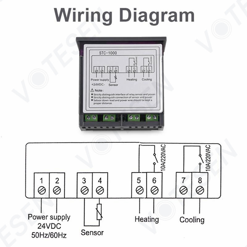 STC-1000 Digital Thermostat Controller 220VAC With NTC Sensor