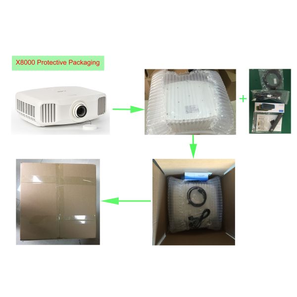 3300 Lumens 4K 3LCD Android Home Theater Projector Ceiling Mount / Desktop