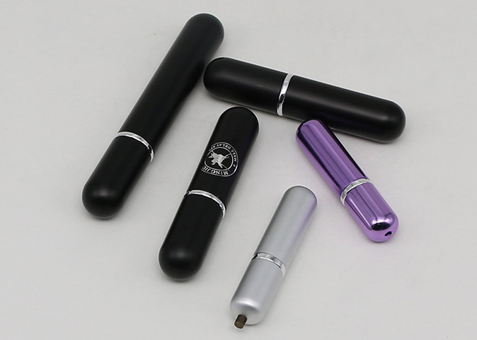 Travel Size Engraved Mini Perfume Atomiser Black Empty Refillable Perfume Spray Bottles