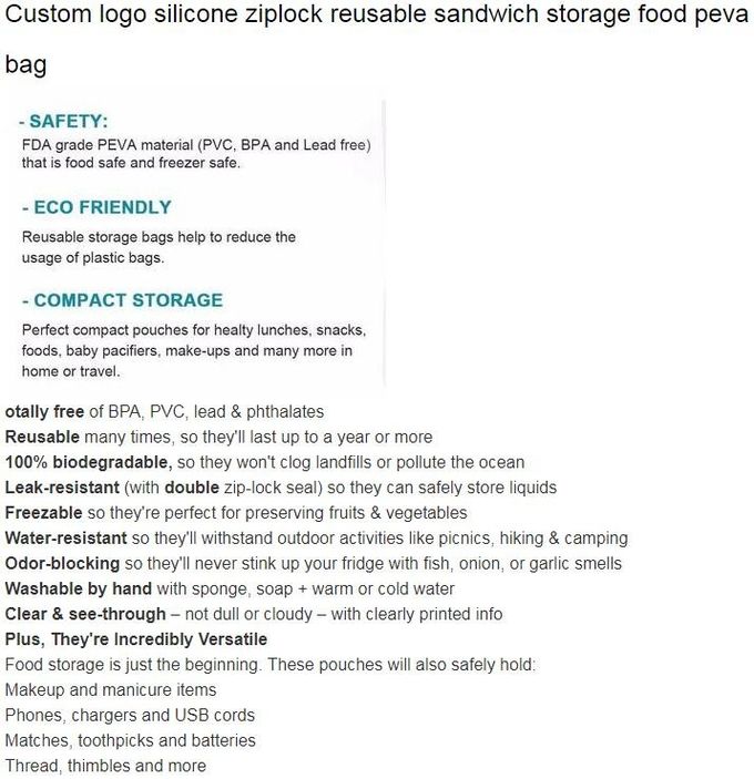 Kitchen Reusable Storage Silicone Food Fresh Bag with free hand baggy rack,preservation food fresh vacuum storage bag wa