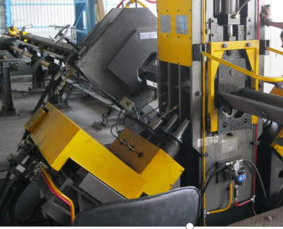 High Efficiency CNC Angle Line Machine , Steel Tower CNC Angle Drilling Machine