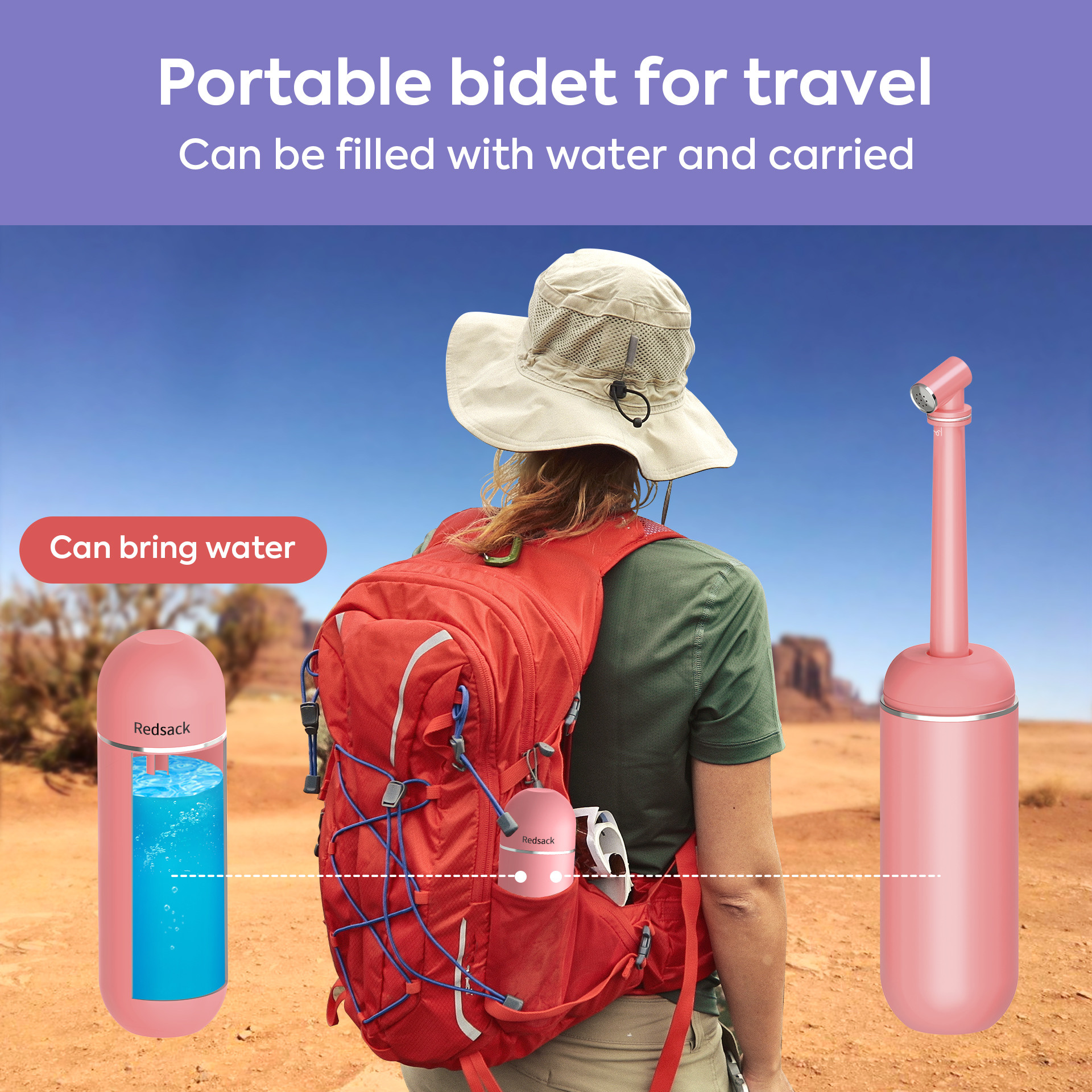 Travel Portable Bidet White EVA Material For Postpartum Care Baby Washing Use