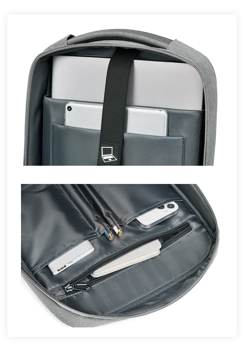 Casual Lightweight Waterproof Business Backpack 20-35L Capacity