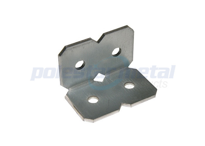 Zinc Plated Steel Construction Hardware Stripping Steel Angle Brackets