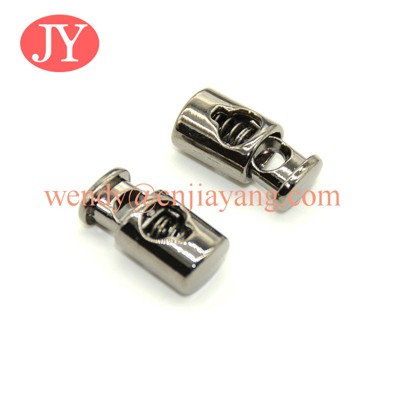 jiayang Wholesale antique brass metal draw cord end lock stopper