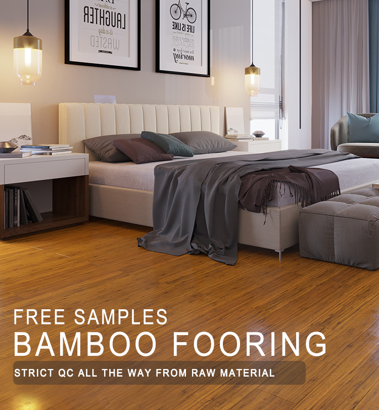 Solid Bamboo Strand Woven Bambus Floor Modern Design Glue/Nail/Staple Installation Type