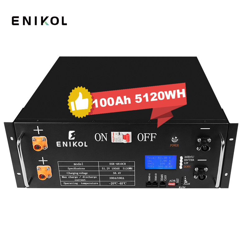 Durable 100AH 48V LiFePO4 Solar Battery With RS485/CAN Communication Lithium Ion
