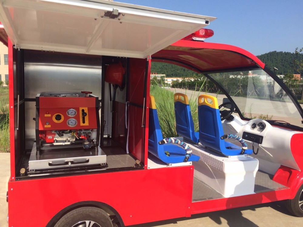 Fire Protection Electric Fire Fighting Vehicle 5 Person With ABS Cushion