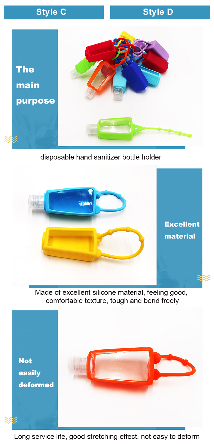 Wearable Empty Travel Silicone Case Hand Sanitizer Bracelet