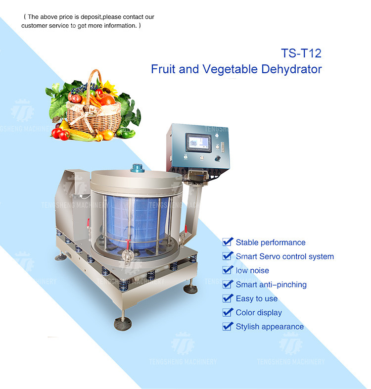 380KG Stainless steel dehydration dryer fruit and vegetable centrifugal dehydrator industrial dehydrator