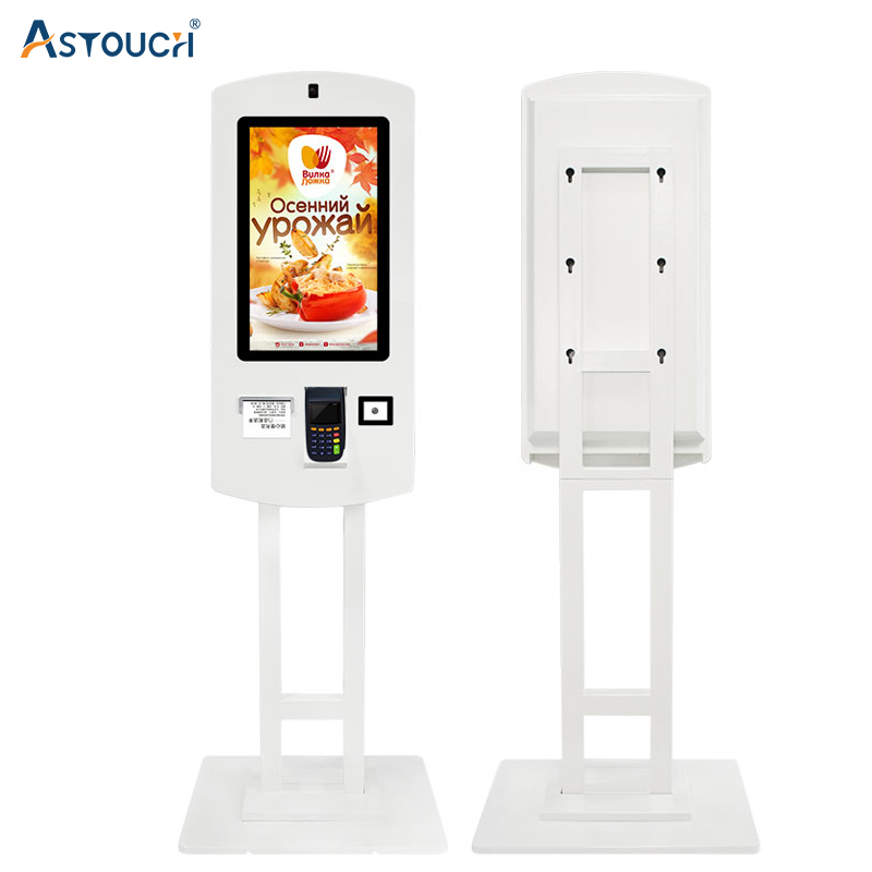 Fast Food Self Service Kiosk 2K Pcap 32 Inch Kiosk With 10 Points