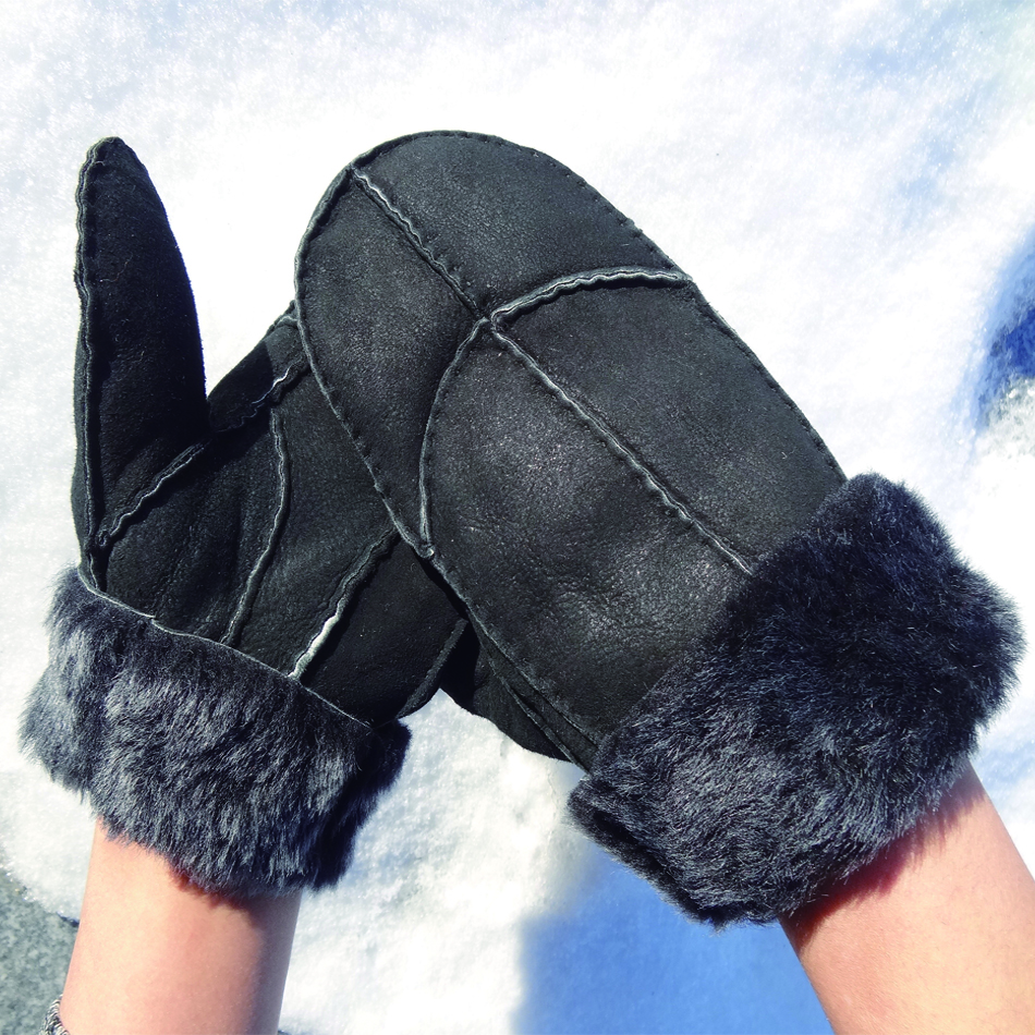 High quality sheepskin gloves for women