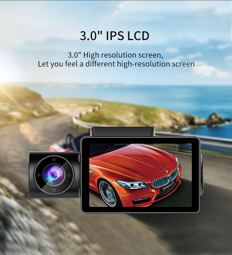 Parking Mode IR 4k Dashboard Camera 1080P Dual Channel Rear IR Night Vision
