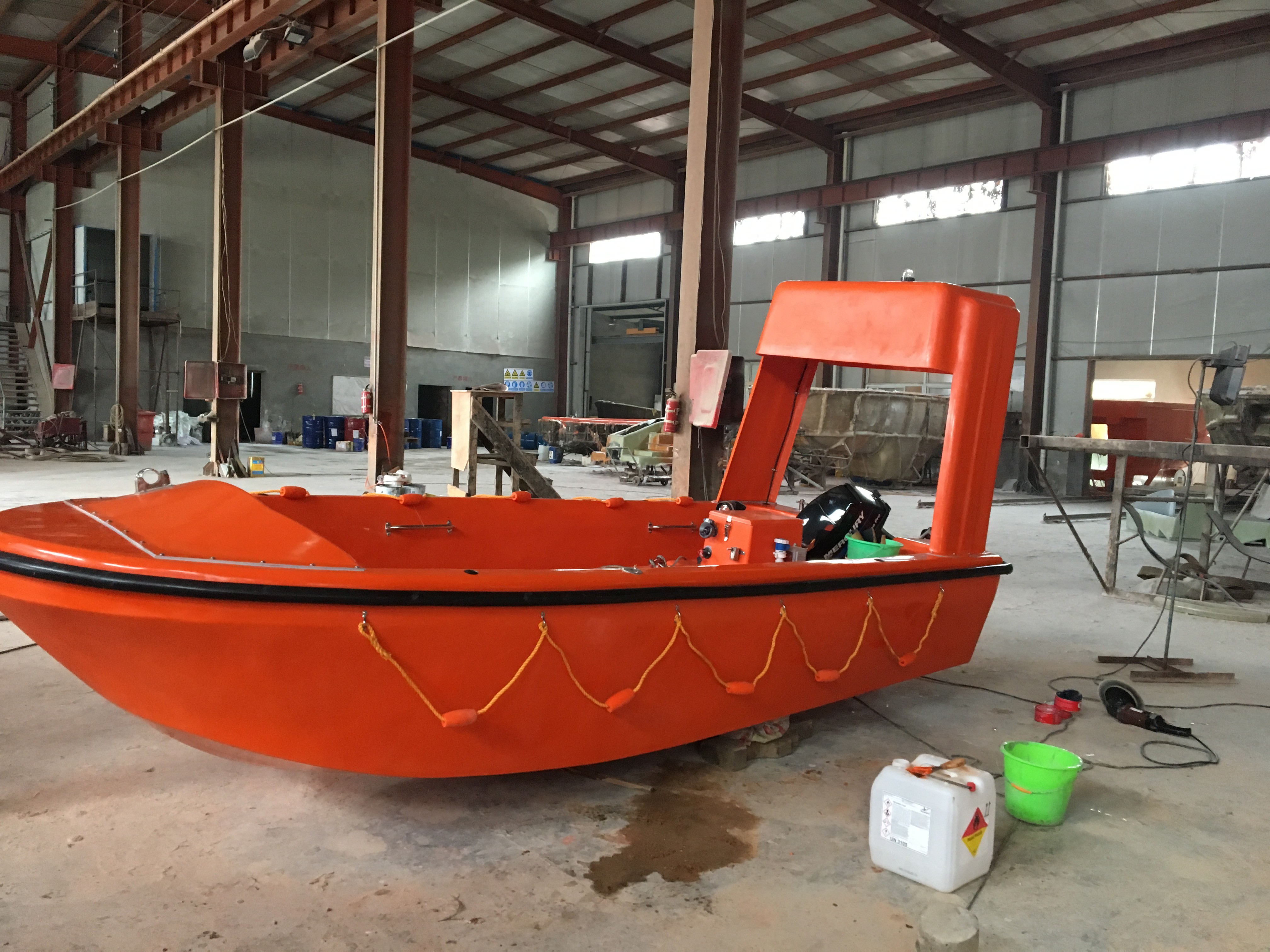 SOLAS Standard 25HP Outboard Motor Driven 6 Persons Rescue Boat