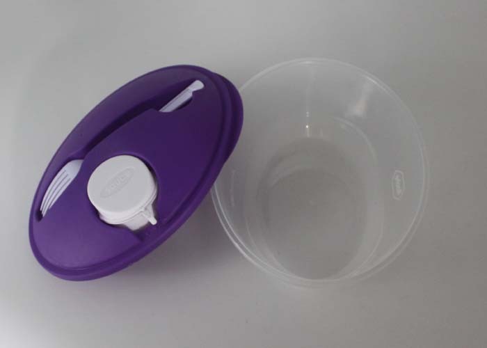 Durable Plastic Lunch Containers / Take Away Transparent Plastic Salad Box