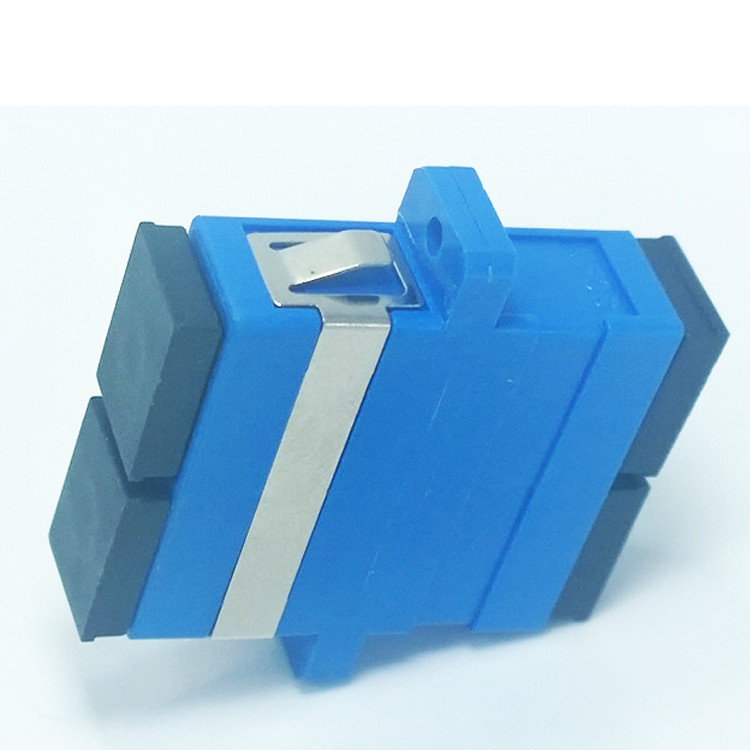 Cream color Low Insertion Loss MU Fiber Optic Adapter for Computer Networks
