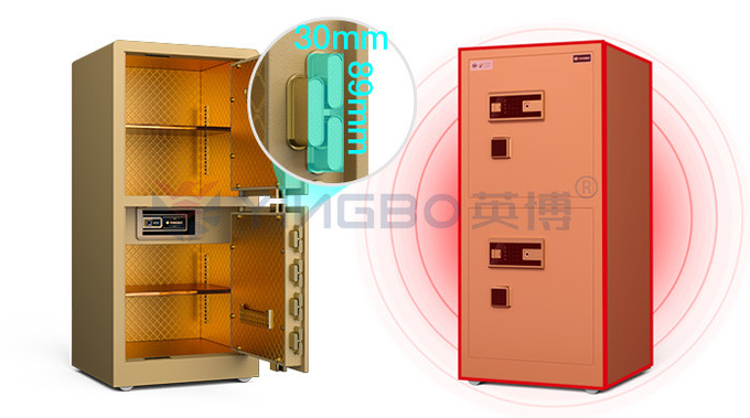Digital Fingerprint Lock Large Safe Box For Security Gold High End Home Safes