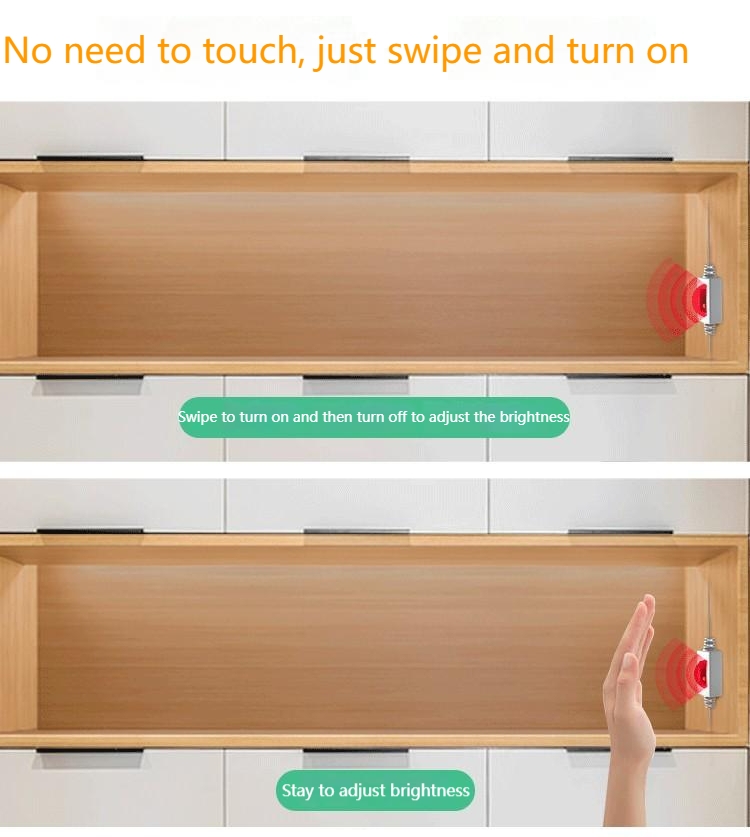 Low Voltage Hand Sweep Sensor LED Strip For Cabinet And Kitchen