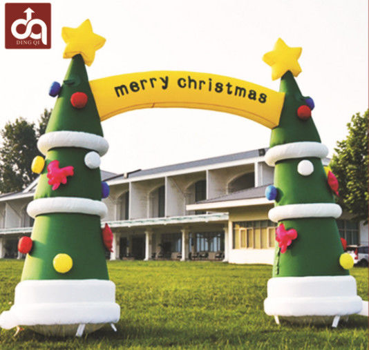 The inflatable model is customized to customize the gas mold of the Christmas tree arch.a kinds of colors