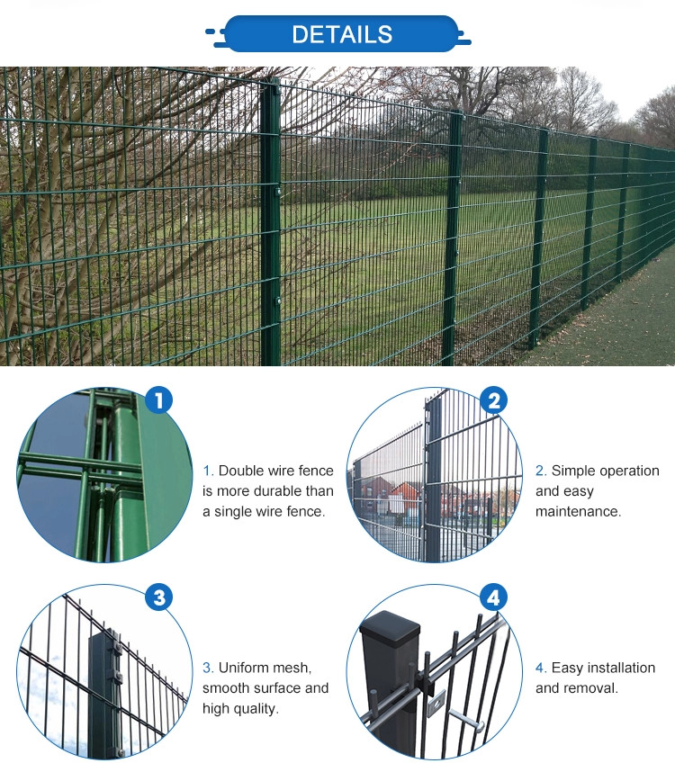 Vandal Resistant 2430×2500mm Twin Bar Fencing