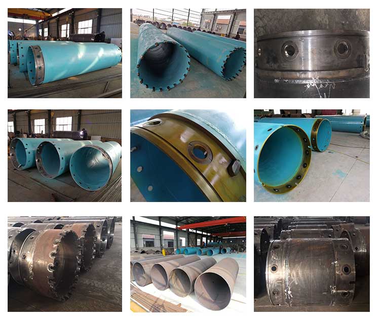 Rotary Drilling Q345B Steel Double Wall Casing , Drilling Casing Pipe