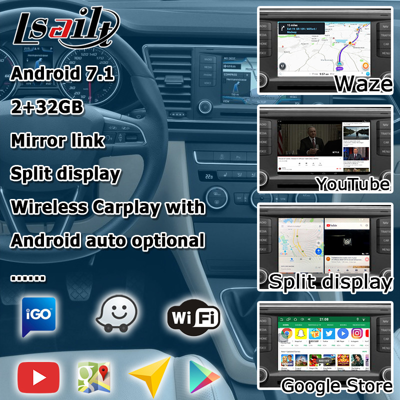 6.5 8 Inches Car Video Interface , Android Navigation Box For Seat Leon MQB MIB MIB2