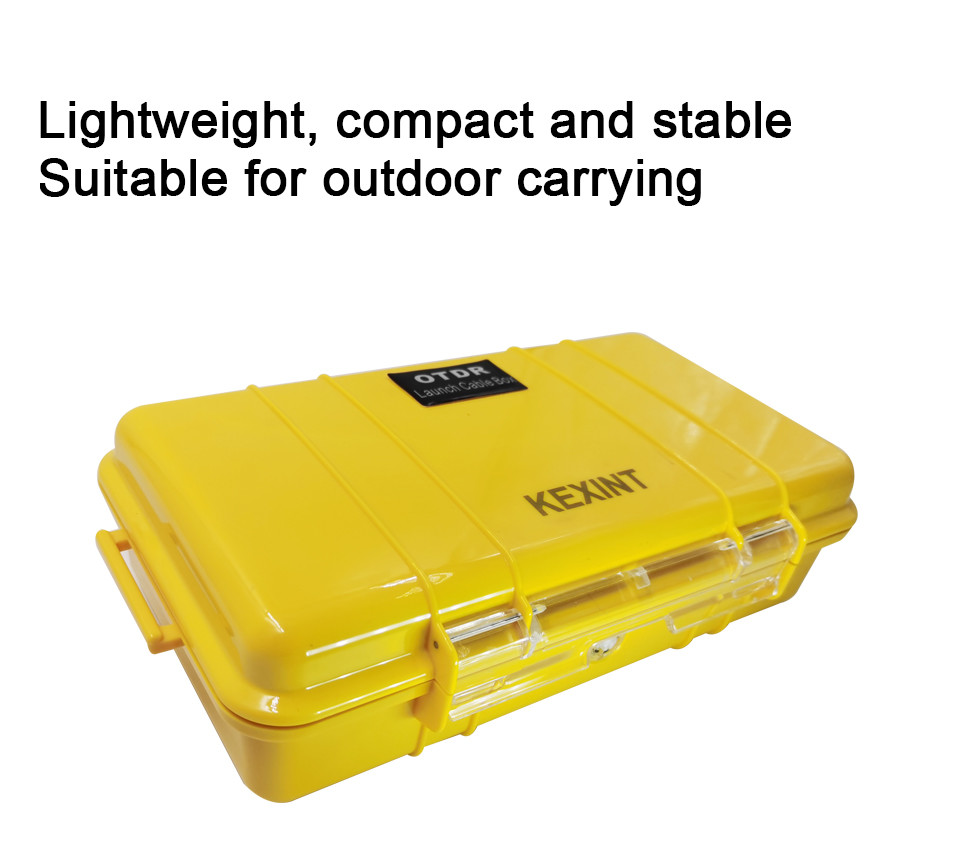 OTDR Launch Cable Box Fiber Optic Tool Outdoor SC/APC LC/APC Connector 1km SM 1310/1550nm