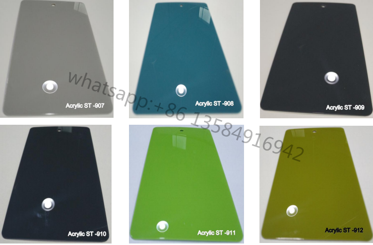 High gloss grey acrylic board for kitchen cabinet doors