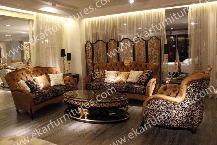 French Provincial Natural Stone Coffee Tabler TT-001
