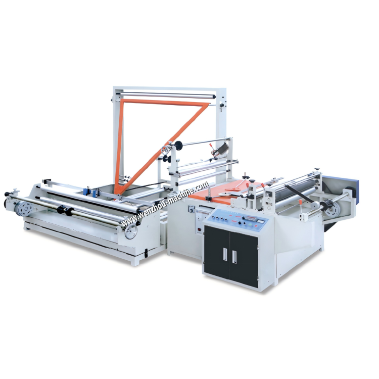 Automatic Side Sealing Plastic PE PP OPP Film Roll To Roll Folding And Rewinding Machine