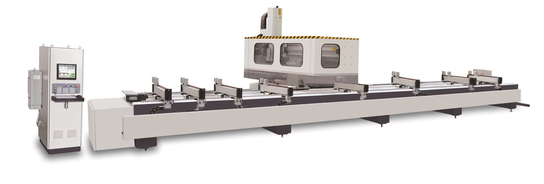 Aluminium fabrication and milling/4 axis milling center/facade milling machine/Curtain wall processiong machine
