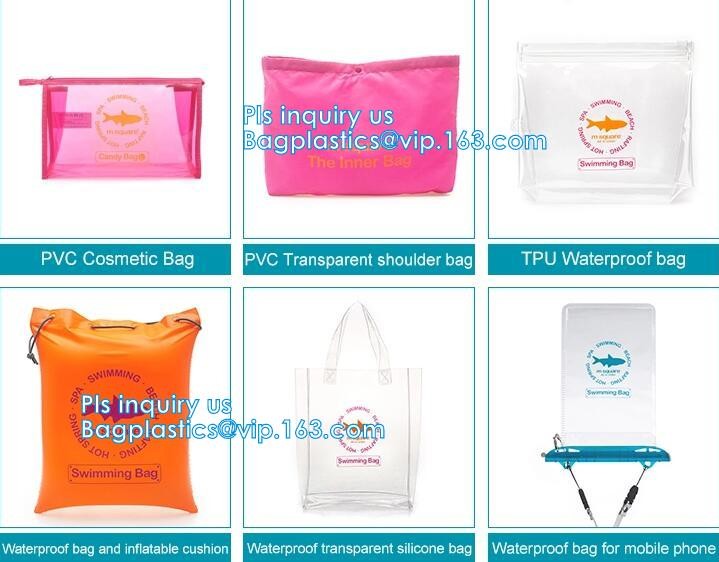 fashion pvc mirror vinyl shopping bag with printing, Recyclable Durable Clear PVC Shopping Bag with Button Closure, tote