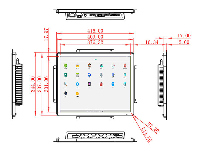 19-Inch Android Visualization Solution for Control Rooms, Retail Advertising, Public Kiosks, and Healthcare Interfaces