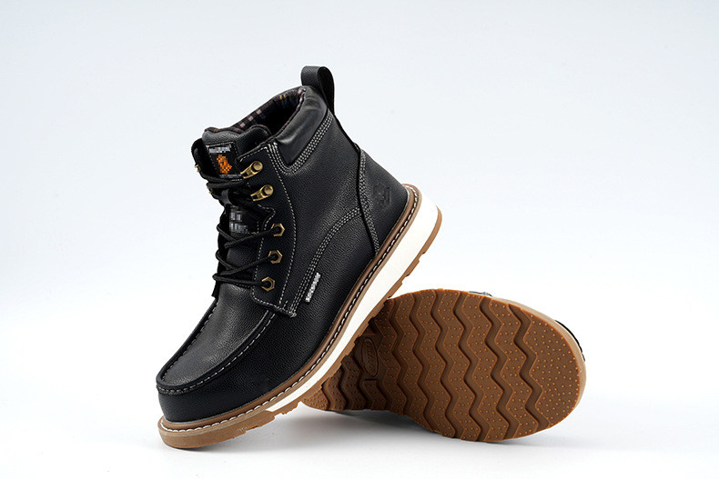 Anti-proof Work Shoes With PU Injection Molding Sole And Kevlar Midsole