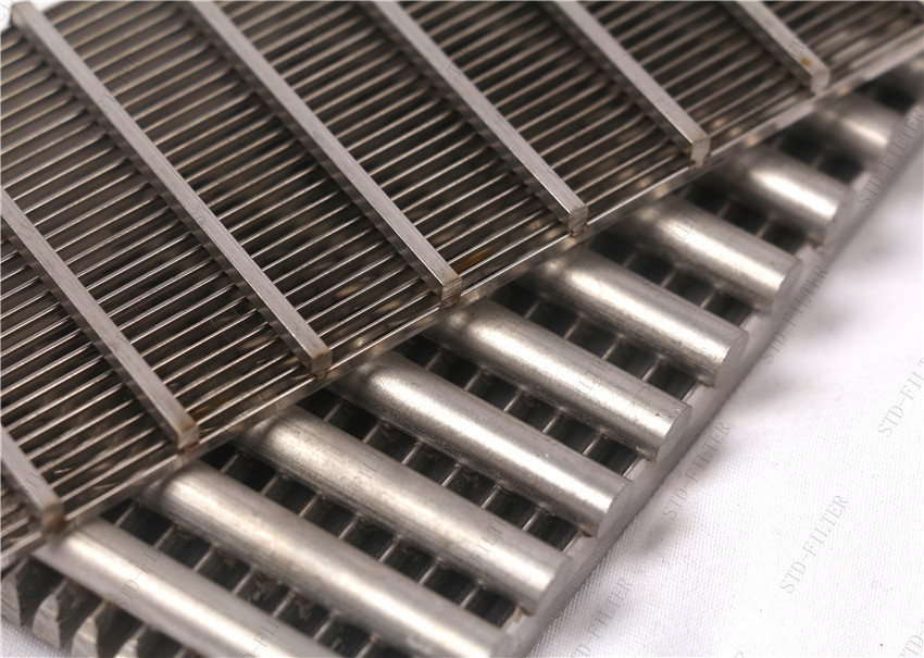 High Strength 30mm Width AISI 304 Wedge Wire Strainer Rectangular