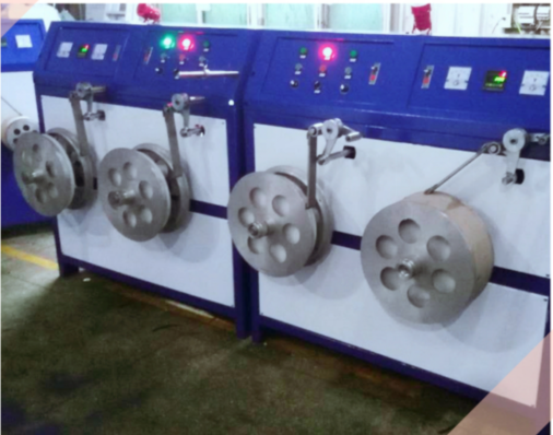 Semi Automatic PP Packing Strapping Band Winding Machine Double Station Strap Winder