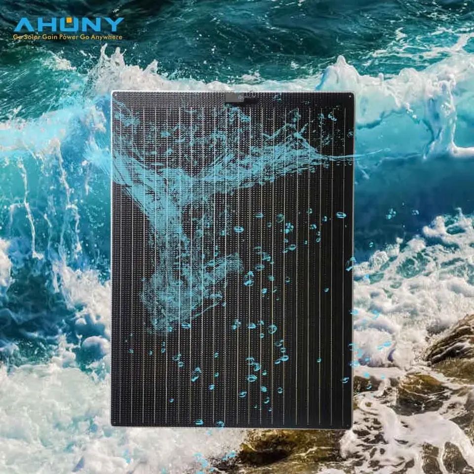 350w Flexible Walk On Solar Panels Semi Rigid Saltwater Proof For Marine Boat Yacht
