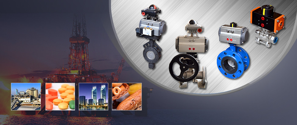 wuxi xinming factory rack and pinion quarter-turn pneumatic actuators control valve