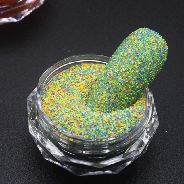 Drewing Nail Crystal Diamond Powder and Tweed Powder Delicate Rose Sea Salt Fingernail Mixed with Polarizing Powder