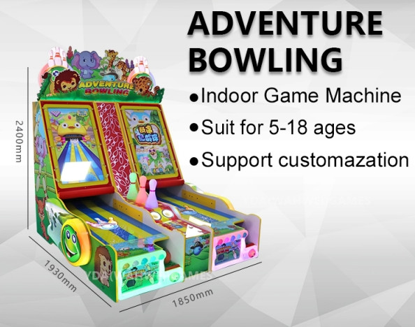 IAAPA Adventure Bowling Commercial Arcade Machines , 200W Personal Arcade Machine