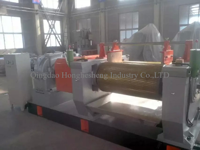 XKP-450 Tire Cracker Mill / Rubber Crusher For Reclaimed Rubber Production / Waste Tire Recycling Machine