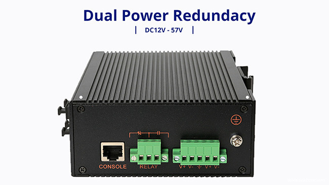 Mini 10/100 Mbps Fiber Optic Network Switch 5- Port Industrial POE Ethernet Switches
