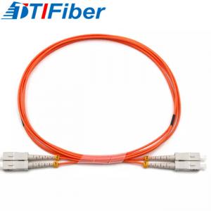 China 62.5/125 Multimode Fiber Optic Patch Cord SC/UPC -SC/UPC SM DX Fiber Cable on sale