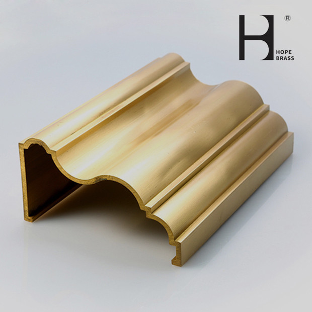 Anti Aging 58% Copper Brass Extrusion Frame For Sliding Door And Windows