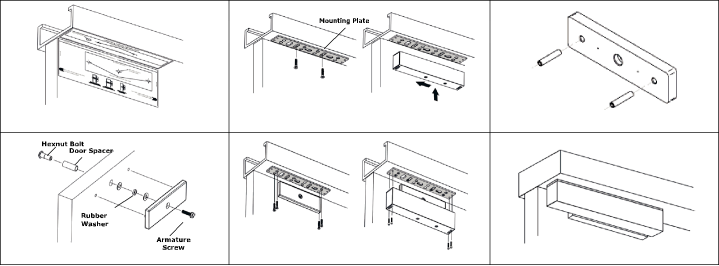 Fire Retardant Magnetic Door Lock Security System 280kg 600lbs Holding Force