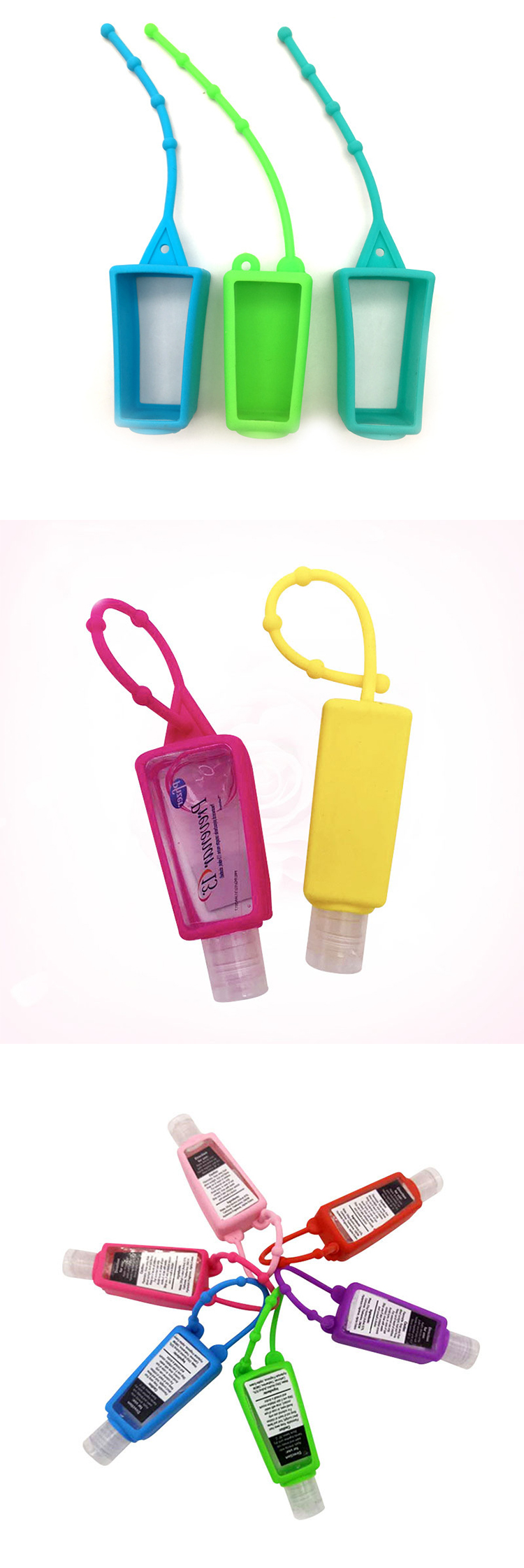 Wearable Empty Travel Silicone Case Hand Sanitizer Bracelet