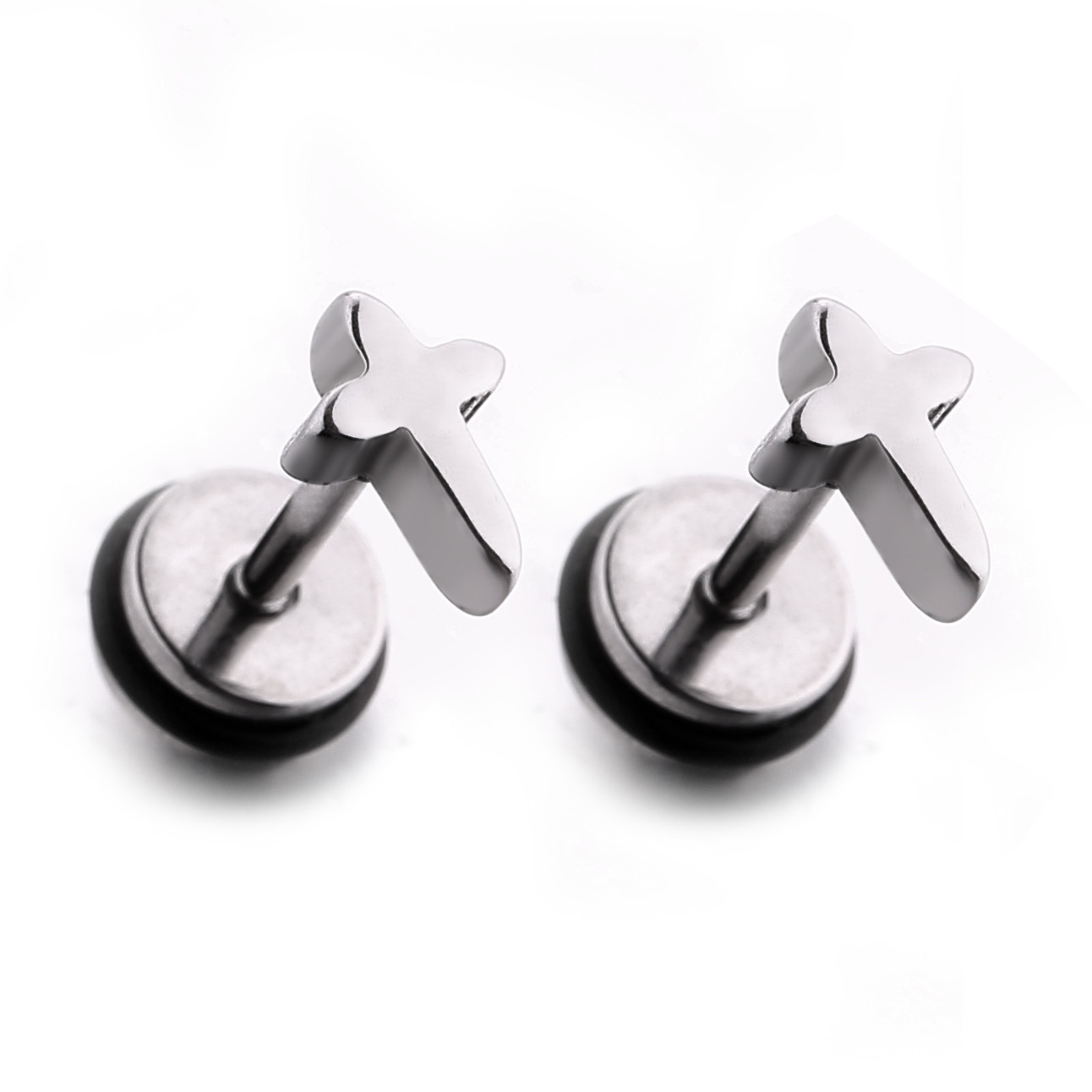 Wholesale Halloween Earrings Cool Cross Stud Earrings Piercing Jewelry Factory