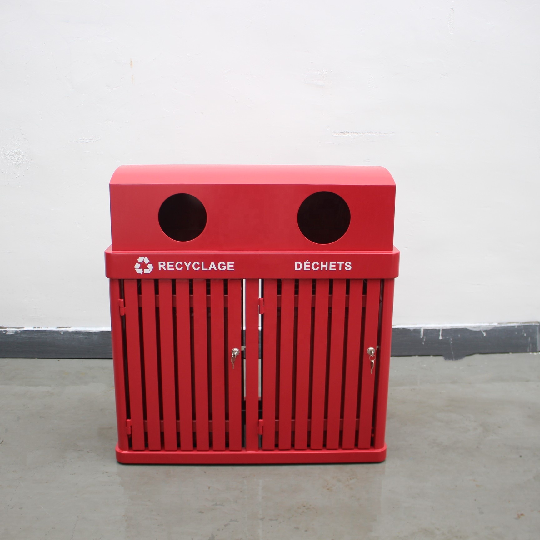 Sustainable Mild Steel 120 Liter Garbage Can With Inner Bucket OEM ODM